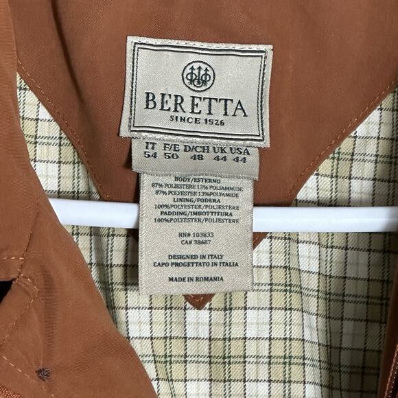 Beretta quilted country coat NWT men’s EU 54 US 44 brick classic field jacket - Picture 2 of 8